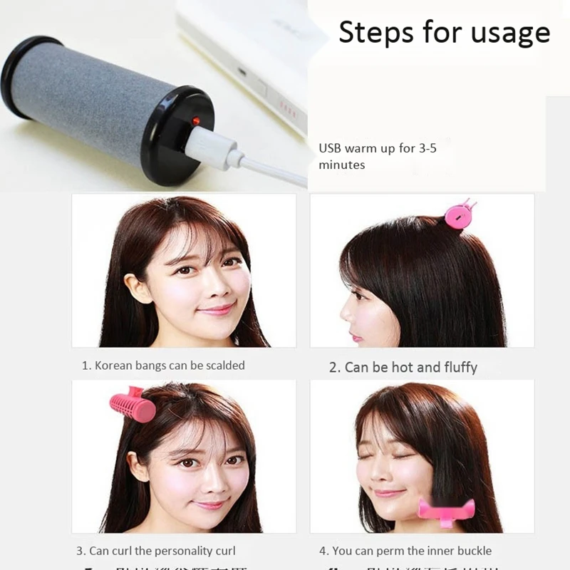 USB Подогрев волос Ролики DIY салон Стайлинг палочки инструменты