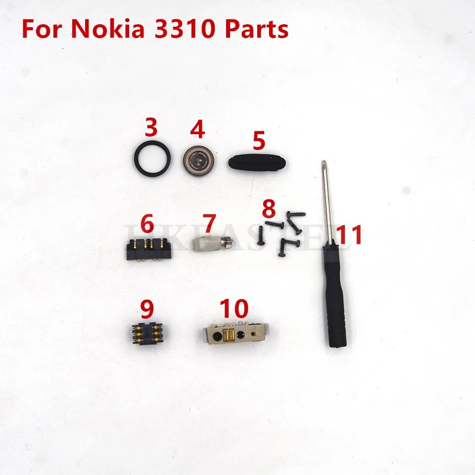 Для старой материнской платы Nokia 3310 ЖК-дисплей вибродинамик наушники порт
