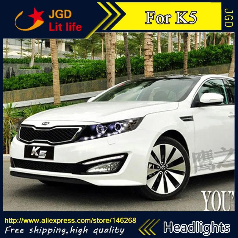 Автомобильный Стайлинг светодиодный чехол HID для фар Rio KIA RIO K5 фары 2011 2014