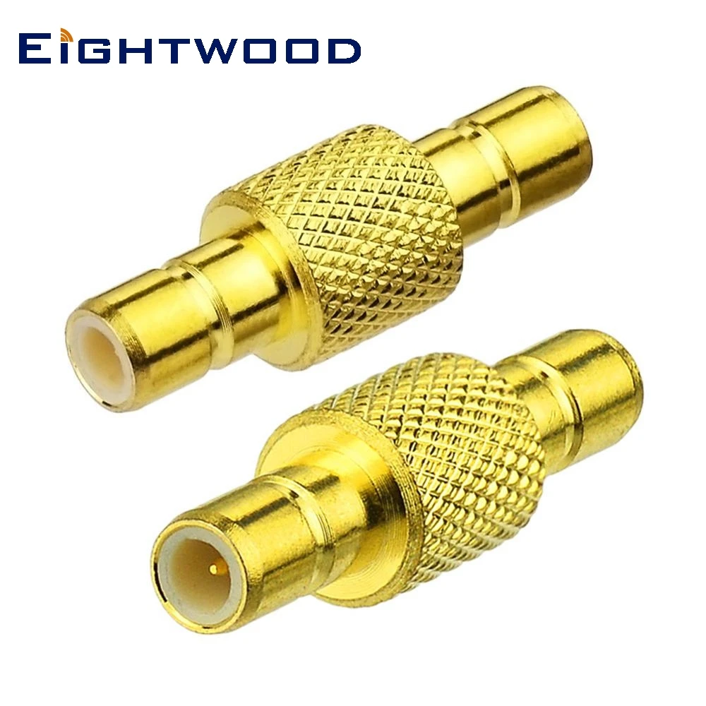 

Eightwood 2PCS DAB Car Radio Antenna Aerial Connector Adapter SMB Jack Male to SMB Jack Male RF Connector for Revo Sirius XM