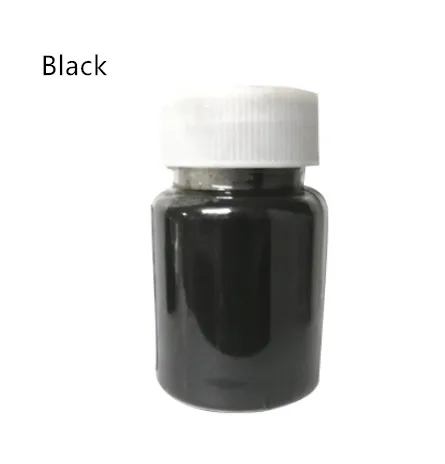 Black 15 г съедобный золотой порошок мусс торт помадка Макарон шоколадное украшение блестящий порошок серебряный жемчуг порошок цвет выпечки пыль - Цвет: Black