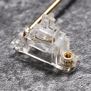 everglide transparent gold plated pcb screw in stabilizer for custom mechanical keyboard gh60 xd64 xd84 6 25x 2x 7x xd96 xd87 free global shipping