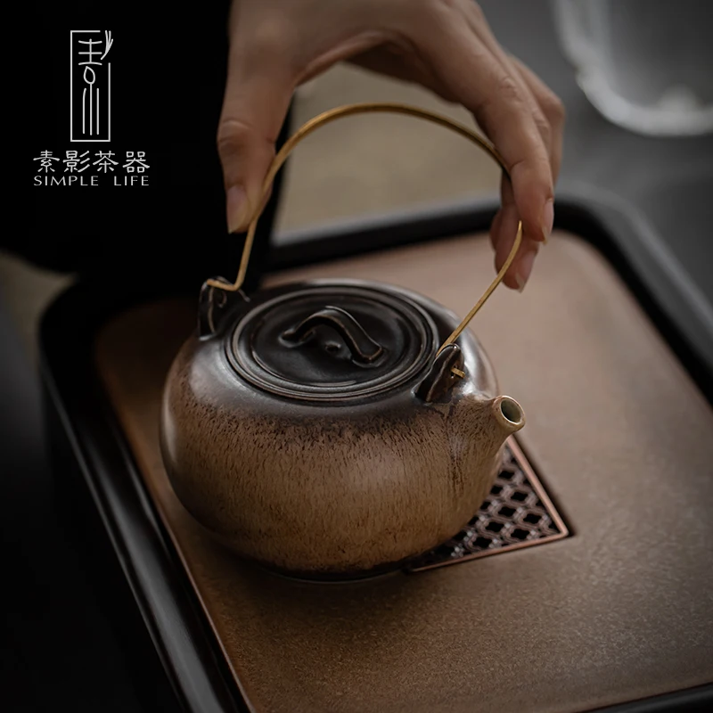 ЯПОНСКИЕ ВИНТАЖНЫЕ чайные горшки керамические ручной работы Sencha чай самовар