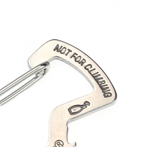 Survival Multi Tools Carabiner Key Chain Keyring Travel Bottle Opener Cap Strong Clips for Camping Fishing Hiking | Спорт и