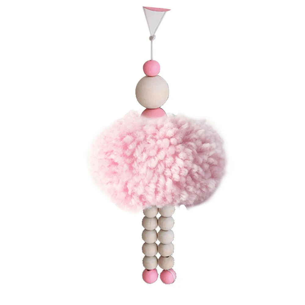 Nordic Ballet Girl Hanging Decoration Wooden Beads Ornament Adornment Room Photography Props | Дом и сад