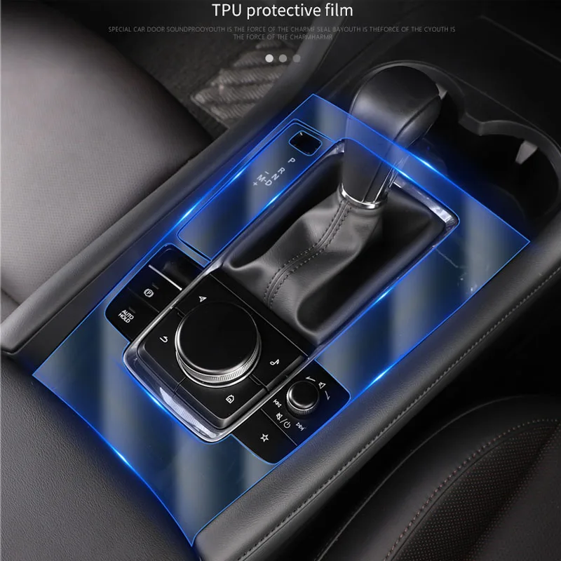 

For Mazda 3 Axela 2020 2019 Interior Center console Transparent TPU Protective film Anti-scratch Repair film Accessories Refit
