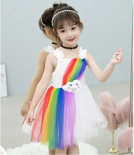 5 шт./лот Платье для маленьких девочек Детская одежда Летние платья без рукавов с