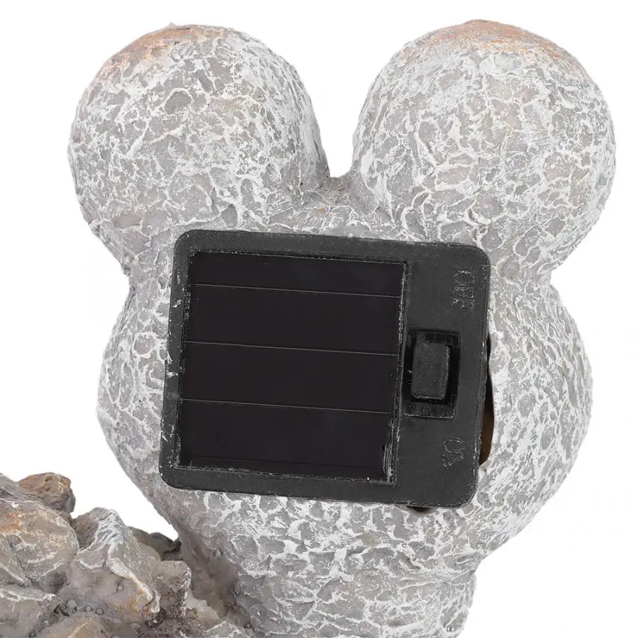 Миниатюрная уличная фигурка на солнечной батарее декоративное освещение