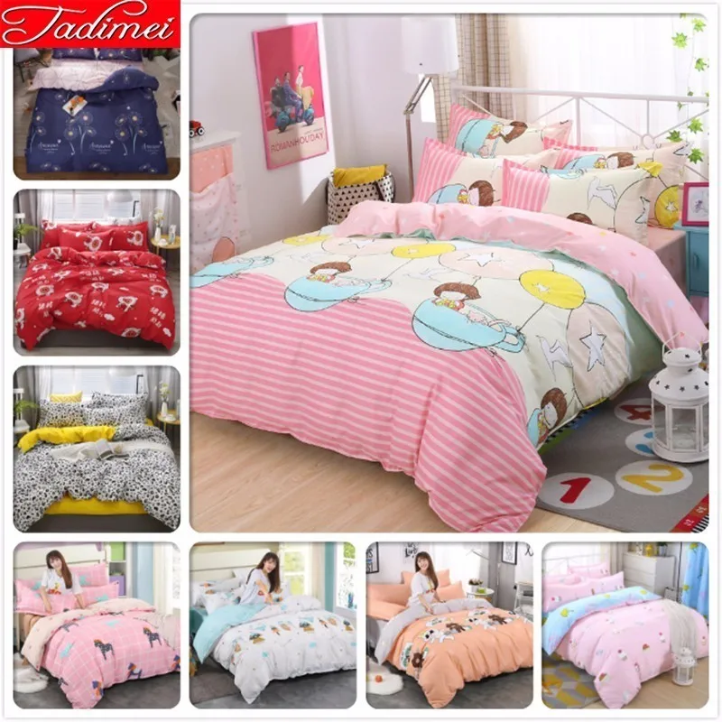 Пододеяльник для взрослых детей и девочек постельный комплект из мягкого хлопка