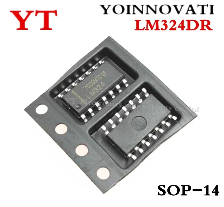 20 шт., LM324DR, SOP14 LM324 SOP SMD LM324DR2G LM324DT SOP-14 IC, лучшее качество.