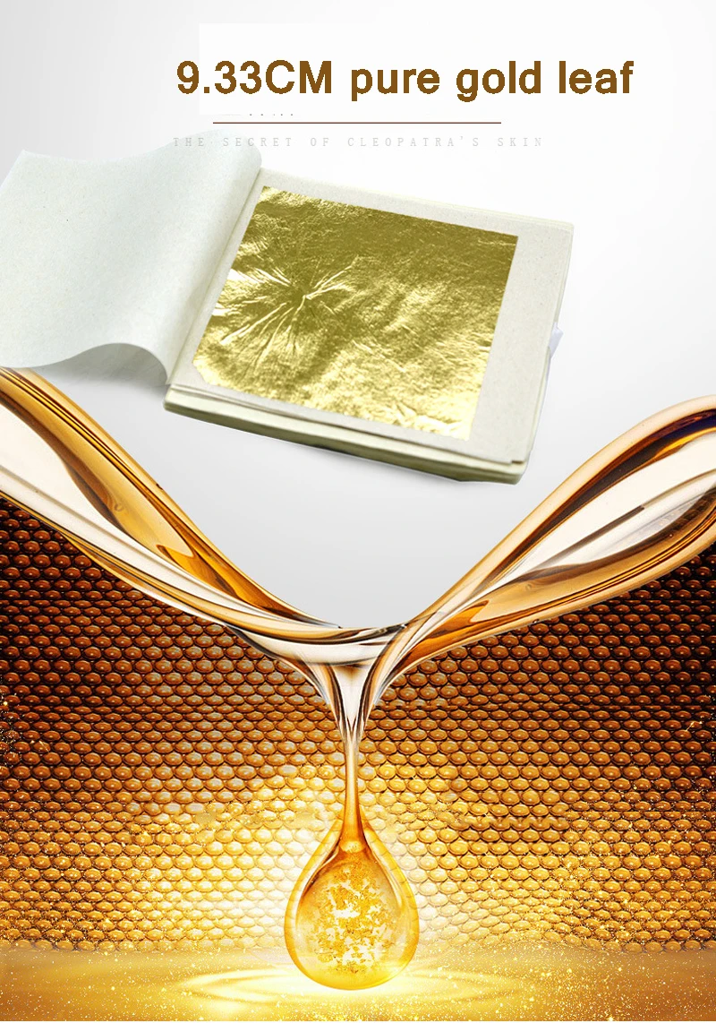 24K настоящее золото фольга Спецификация используется для красоты маска лица