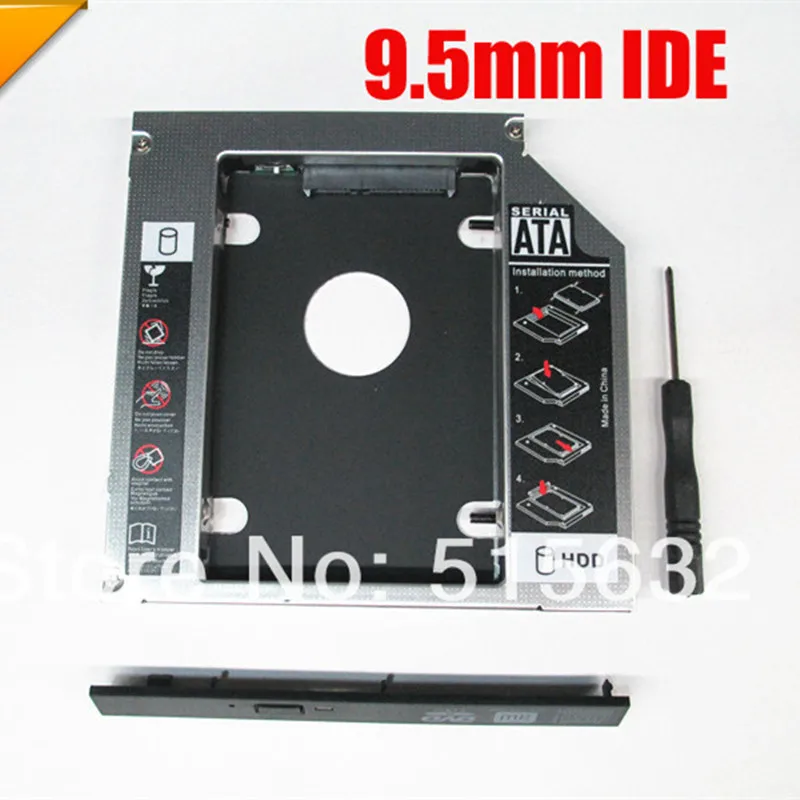 Новый стиль PATA IDE 2nd HDD Жесткий Драйвер Caddy 9 5 мм для HP Compaq 2510p nc2400 multibay Новый|caddy