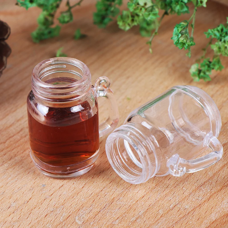 1 шт. DIY пластиковая прозрачная миниатюрная чашка для молочного чая кукольный