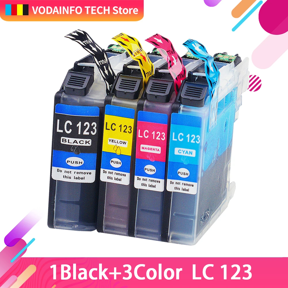 На возраст от 1 года до 8 лет шт. совместимый чернильный картридж для Brother LC123 LC121 MFC