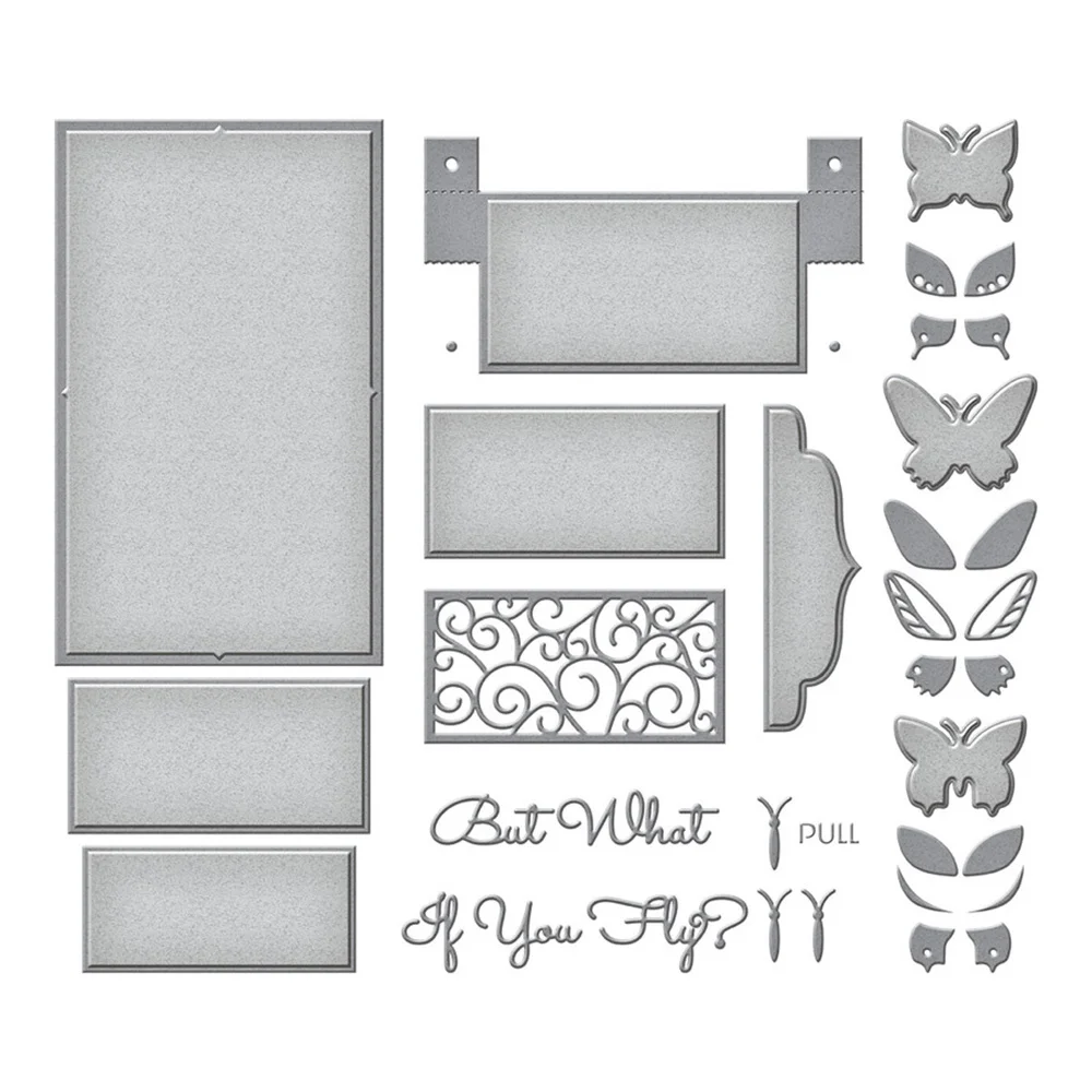 

2021 Butterfly Bliss Garden Shutters Metal Cutting Dies Diy Scrapbooking Crafts Maker Photo Album Template Handmade Decoration