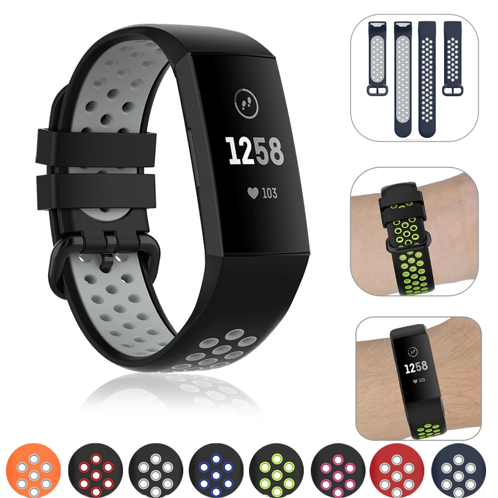 Лидер продаж силиконовый ремешок для Fitbit Charge 4 на запястье 3/3 SE умный Браслет