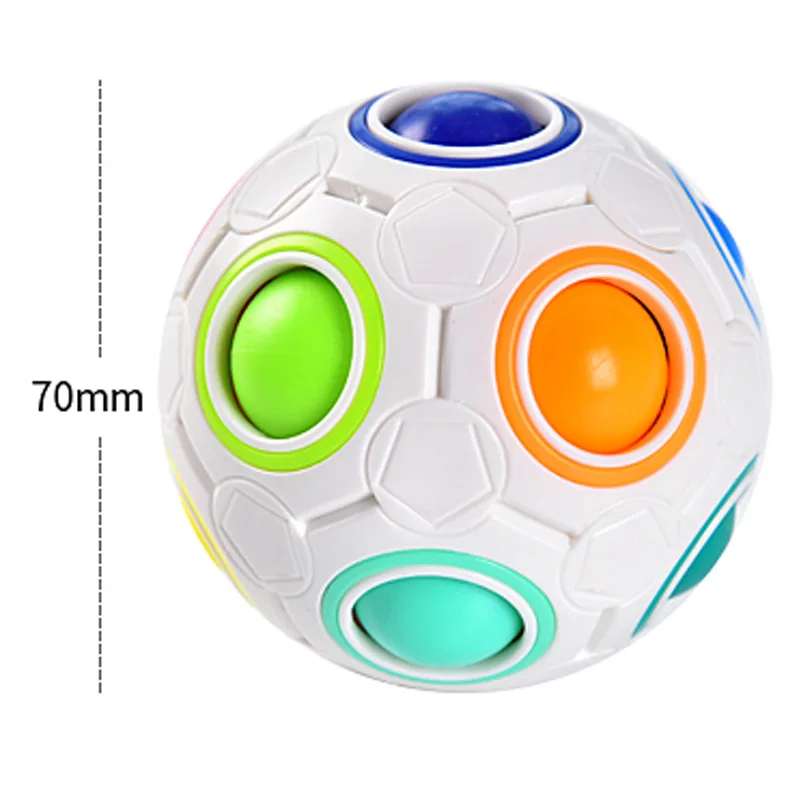 

Antistress Cube Rainbow Ball Puzzles Football Magic Cube Educational Learning Toys for Children Adult Kids Stress Reliever Toys