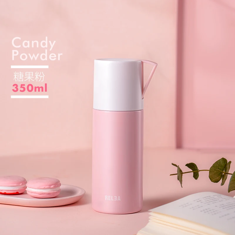

Vacuum Stainless Steel Thermos Cup Creative with Lid Portable Thermos Large Capacity Garrafa Termica Tea Infuser Bottle BD50VF