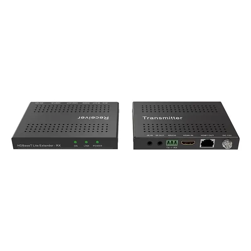 One Pair Industrial 230ft /70M HDbaseT Extender (Transmitter Receiver) HDMI Extender Support Directional IR RS232 EDID