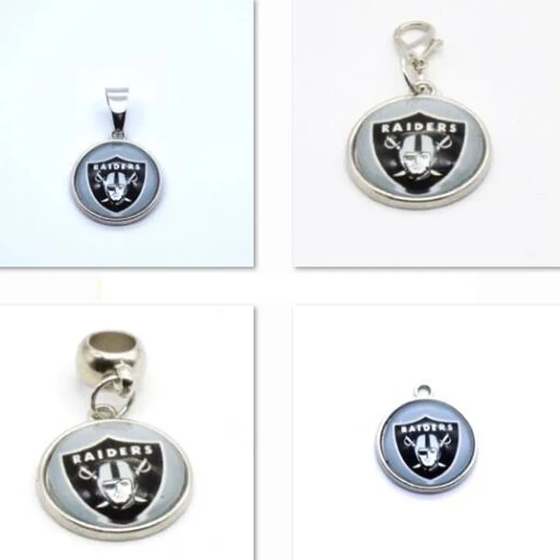 Серебряный кулон талисманы Окленд рейдеров для браслета ожерелье женщин мужчин