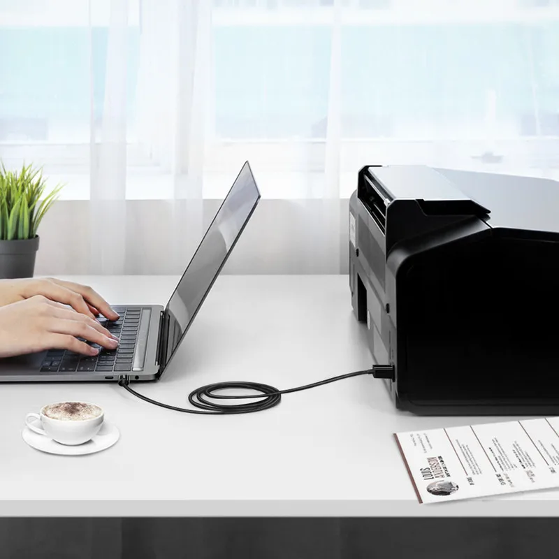 Кабель Ugreen с USB C на Type B 2 0 для нового MacBook Pro HP Canon Brother Epson Dell Samsung принтера шнур