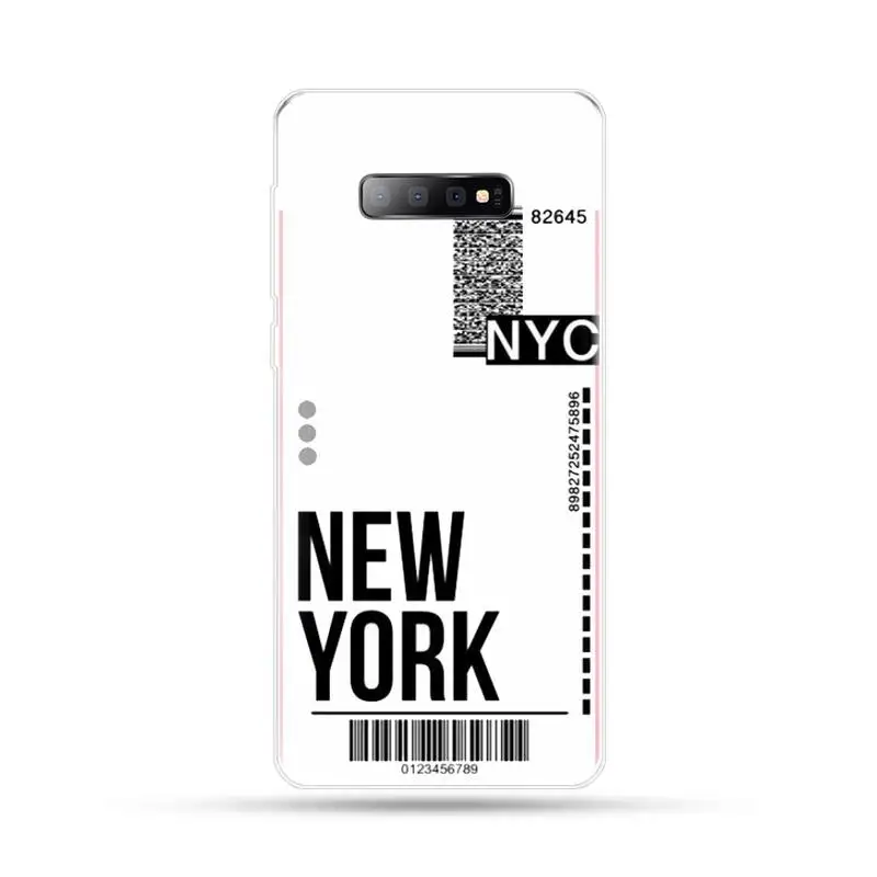 

Travel Air ticket airplane world Phone Case For Samsung Galaxy S5 S7 S8 S9 S10 S10e S20 edge plus lite