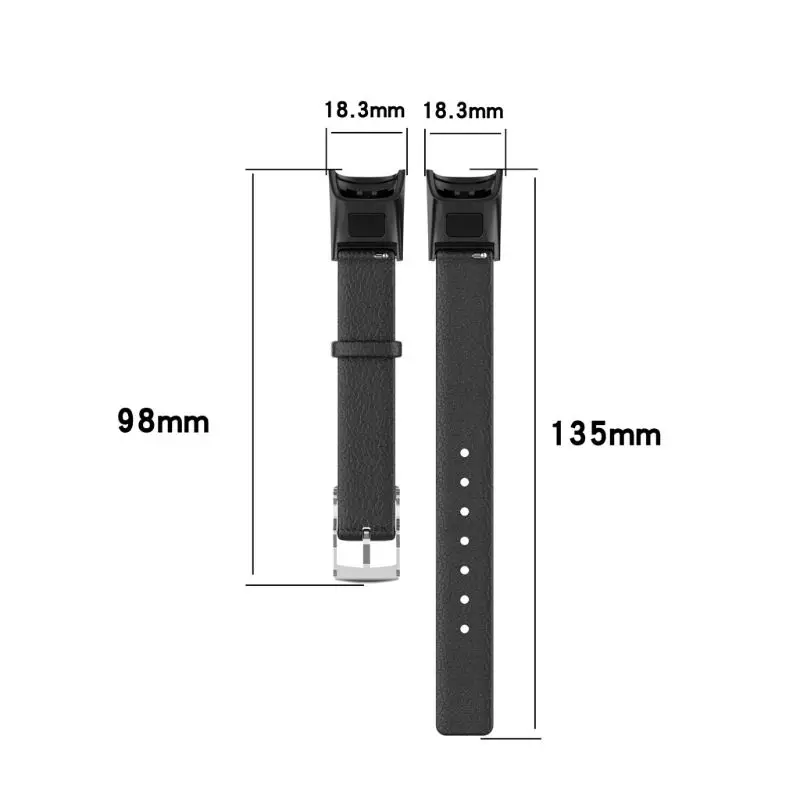 

Universal Replacement PU Leather Watch Band Wrist Strap For Hua-Wei Band 4 ADS-B29 Honor Band 5i CRS-B19S Bracelet