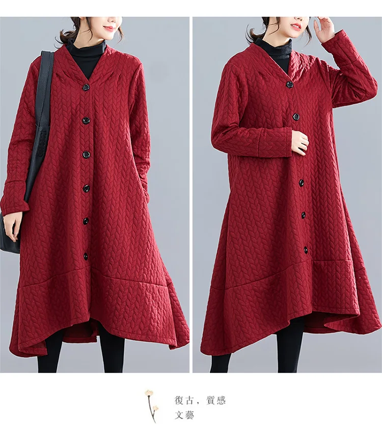 P Ammy 2019 новый зимний толстый Свободный длинный кардиган вязаная куртка женская