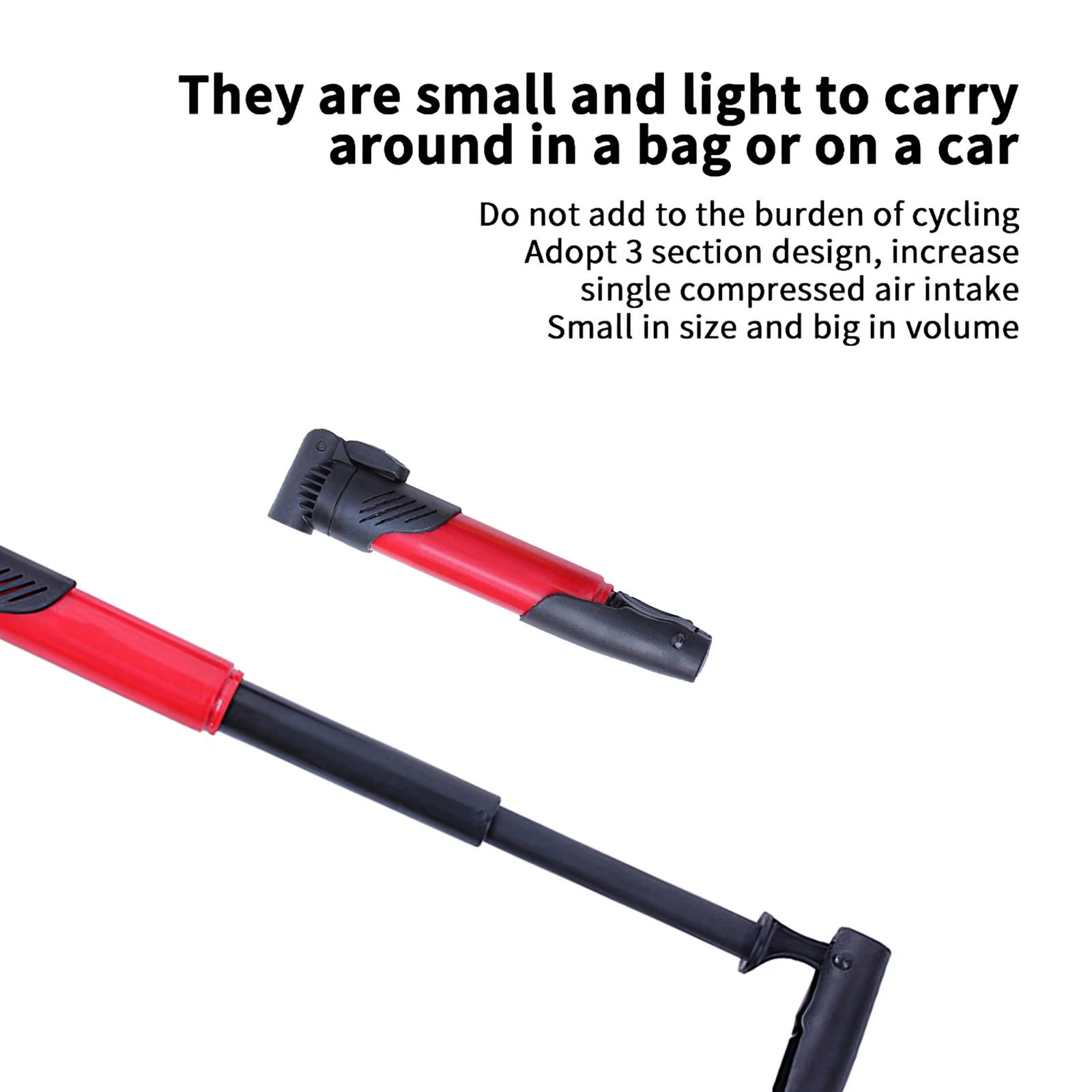 

Cycling Mini Bicycle Pump Aluminum Alloy Cycling Hand Air Pump Ball Tire Inflator MTB Mountain Road Bike Pump Bike Accessories