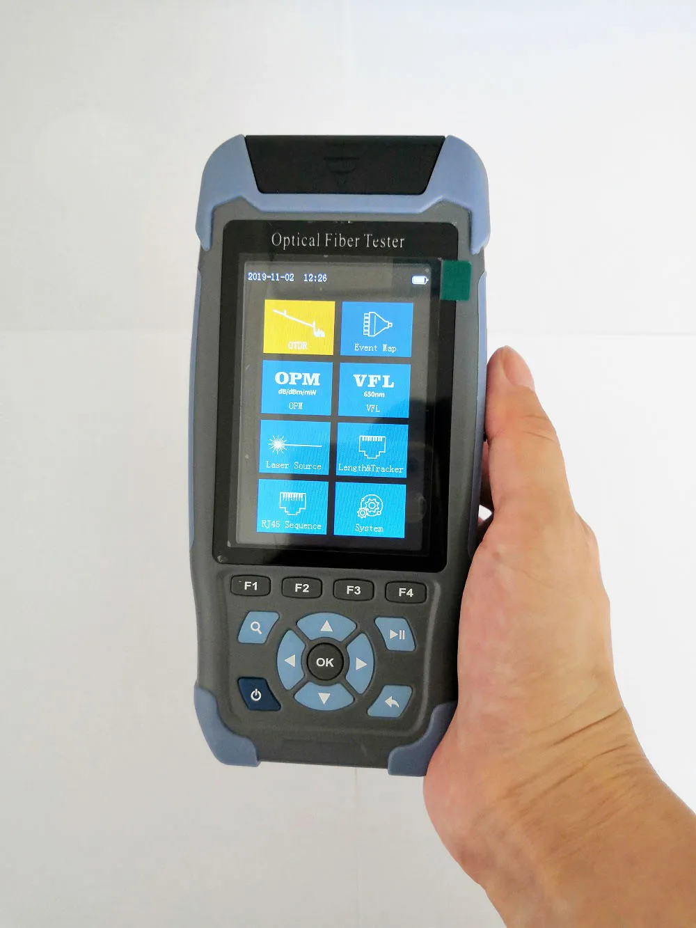 Мини OTDR Reflectometre FTTH волоконно-оптический тестер многофункциональный с оптическим