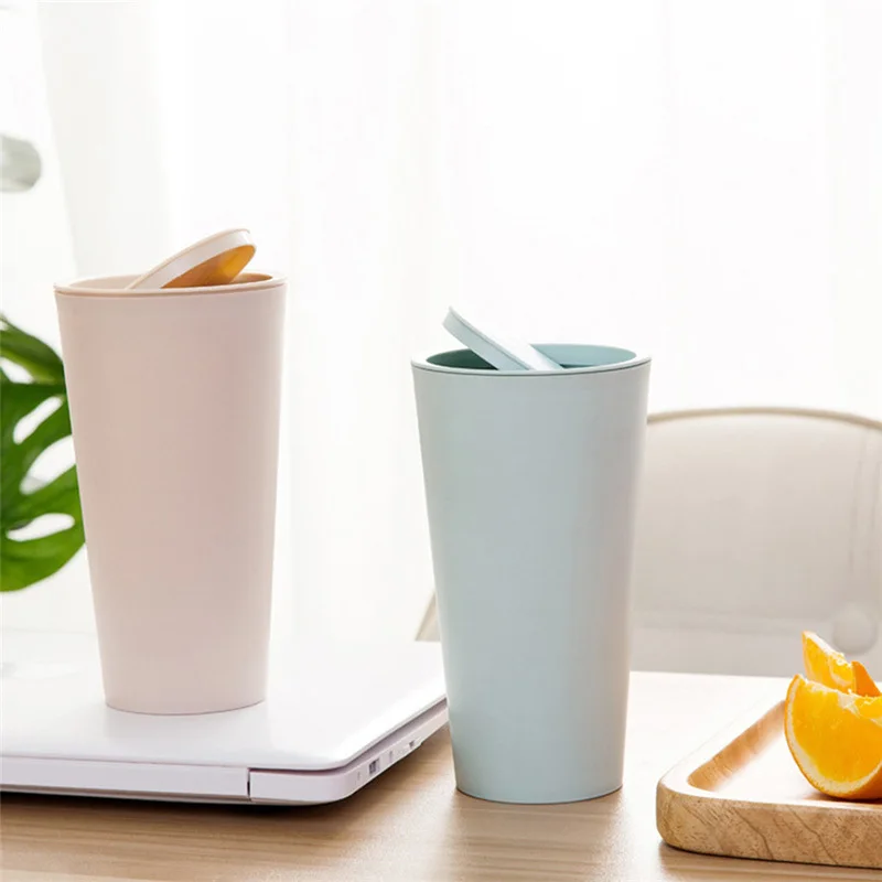 Новинка 1 шт. Труба Настольная корзина для мусора мини креативная Крышка кухни