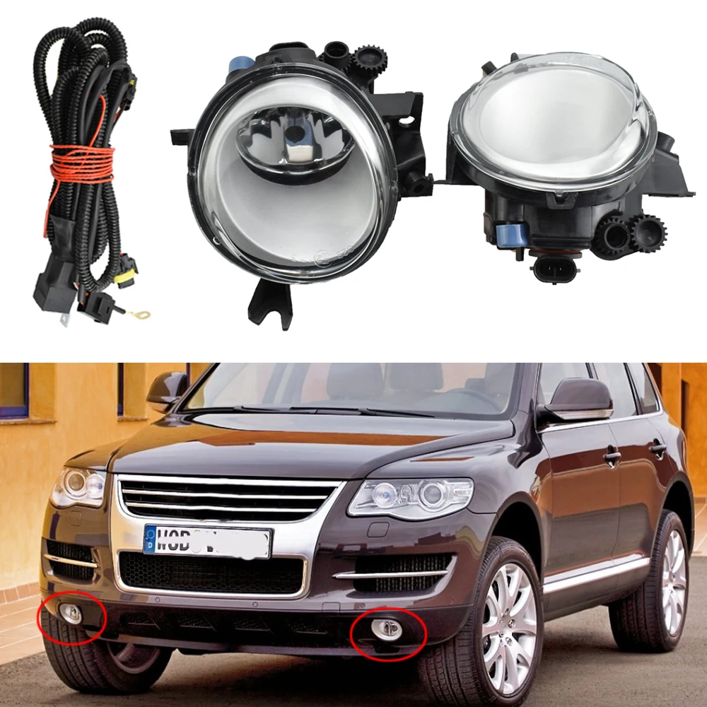 Автомобильные передние противотуманные фары светильник s для VW T ouareg 2003 2010 авто