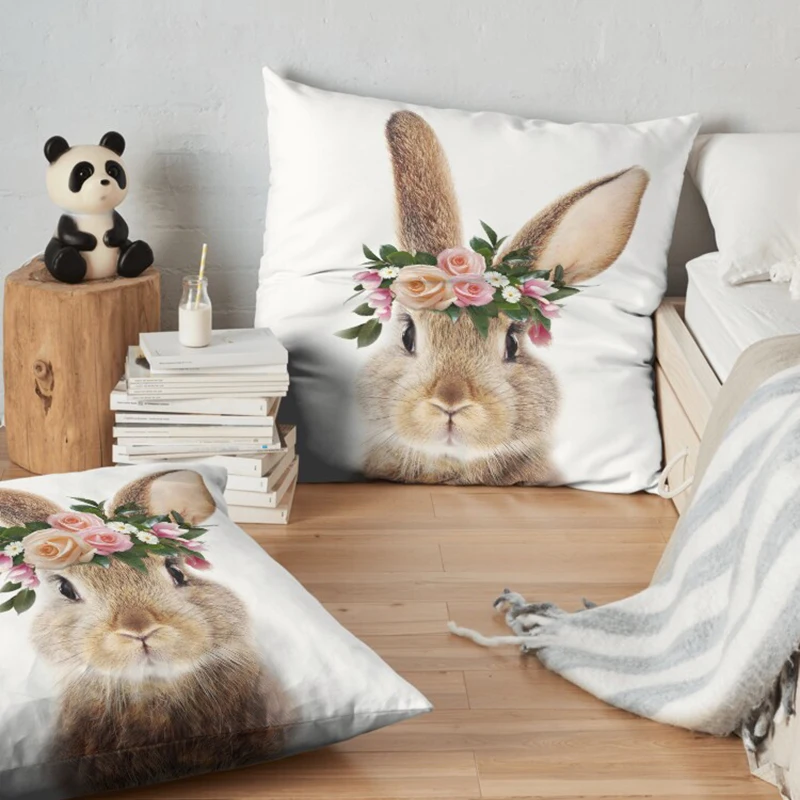 Милый бархатный декоративный чехол для подушки 45x45 наволочки подушек домашние