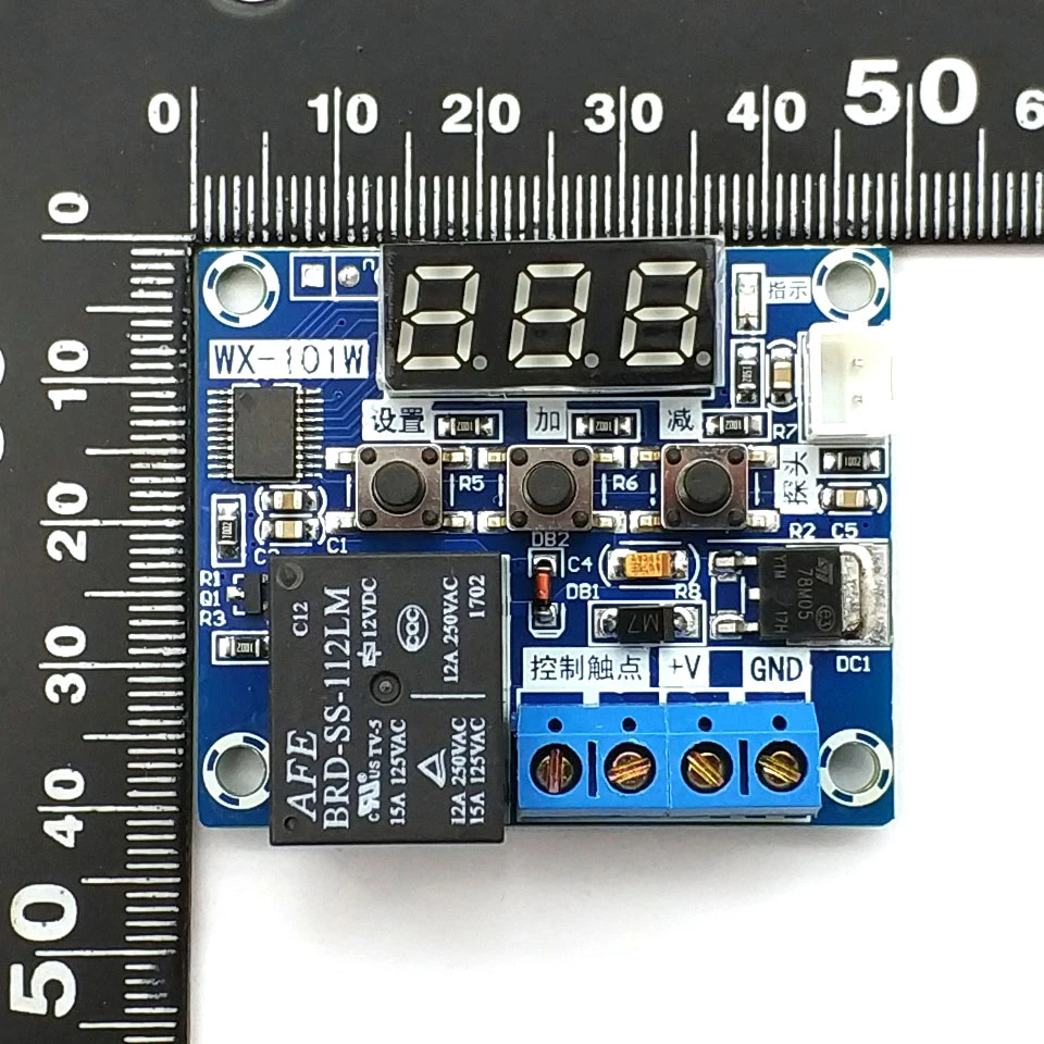 WX-101 регулятор температуры цифровой термостат высокоточный микротермостат DC 12 |