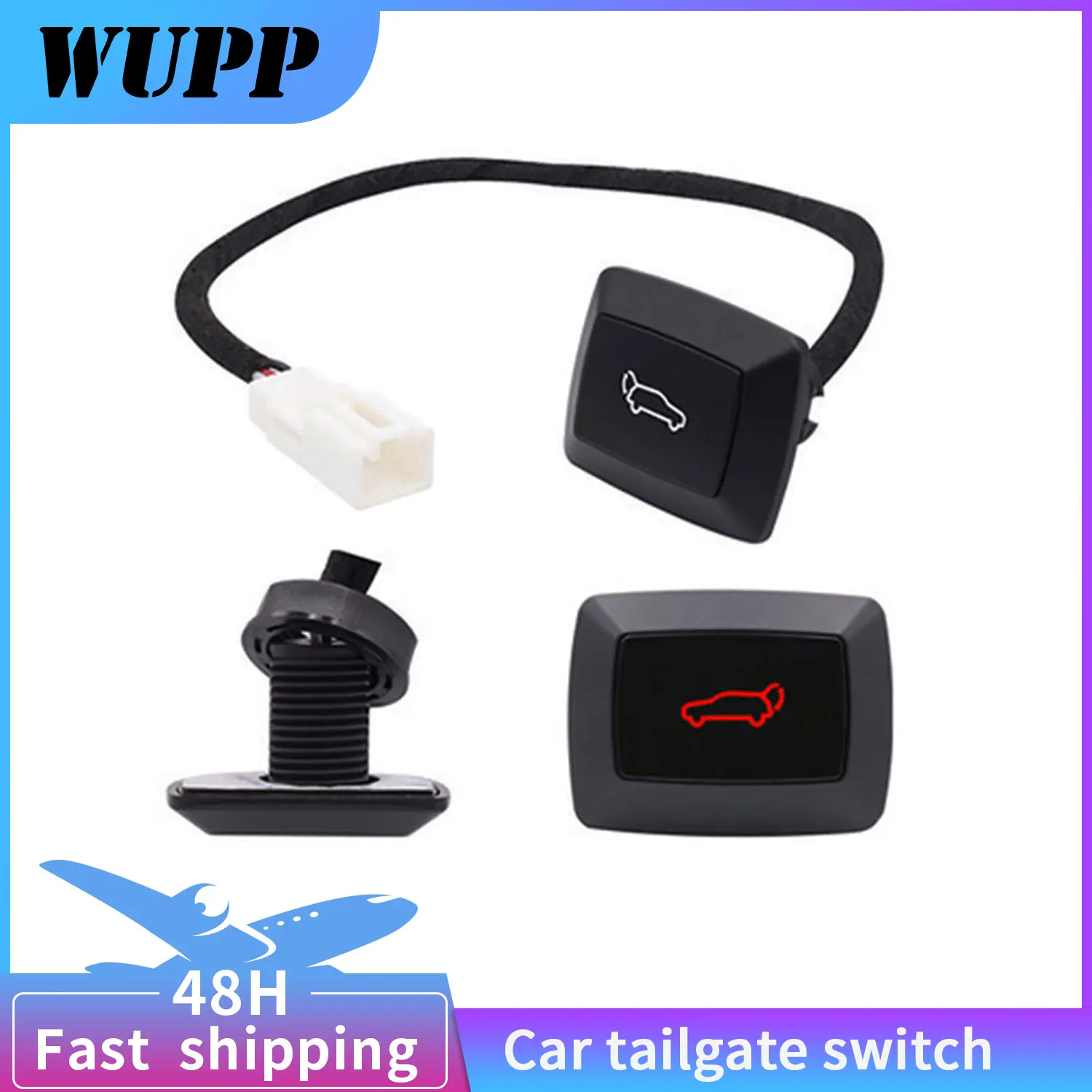 WUPP 1 шт. Универсальный Автомобильный задний багажник светодиодный ная кнопка
