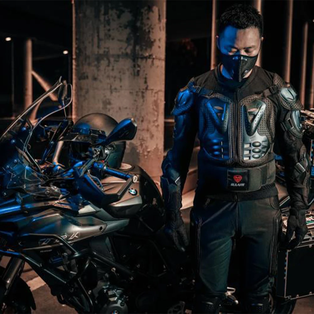 

Motorcycle Jacket Men Full Body Motorcycle Armor Suit Motocross Racing Moto Jacket Riding Motorbike Protection Size S-5xl