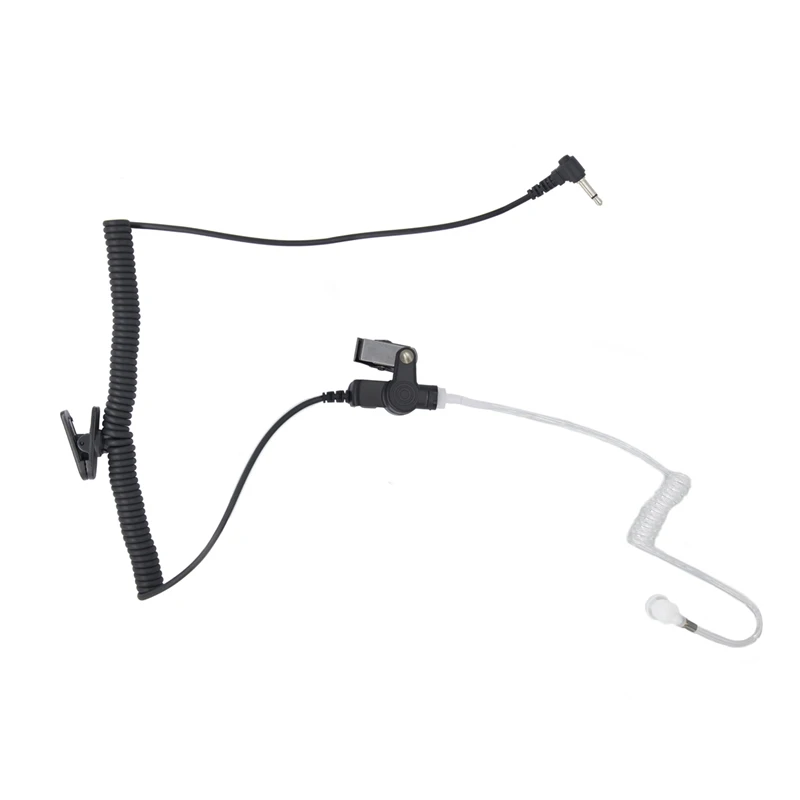 1 Pin 3.5mm Receiver/Listen Only Surveillance Acoustic Tube Earpiece Compatible with Two-Way Radios Transceivers