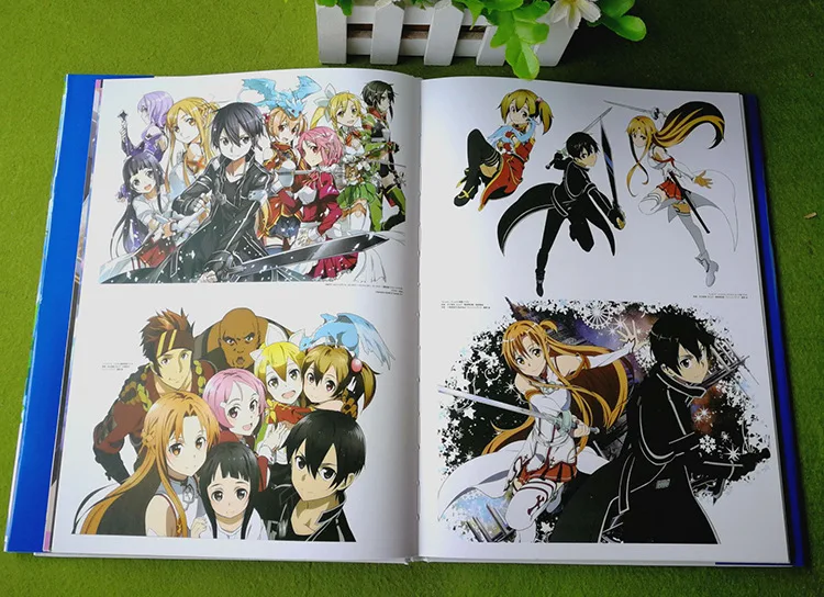 

Anime Sword Art Online Collection Colorful Art book SAO Limited Edition Picture Album Paintings Toy Gift Coloring Books Adults