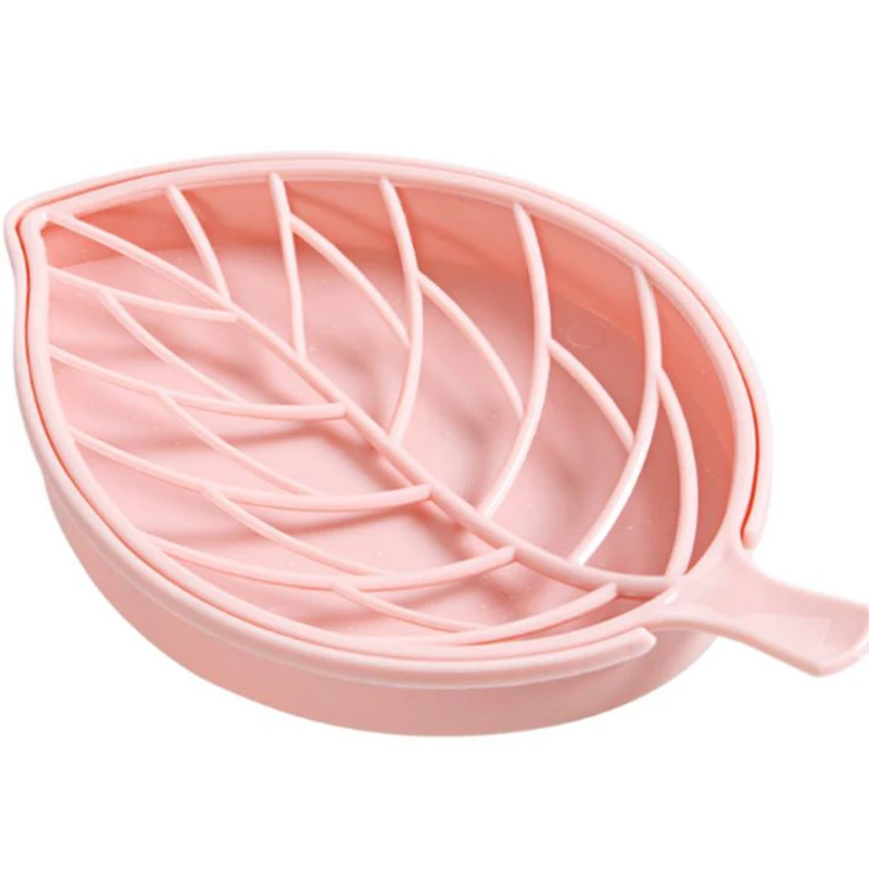 Двухслойный дренаж для мыла в форме листа коробка хранения ванной контейнер