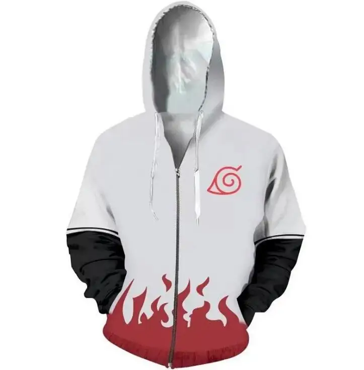 Hoodies 8 Аниме костюи для косплея Наруто молния толстовка с капюшоном свитер на молнии Одежда на Хэллоуин Куртка с Наруто мужские худи с Наруто - Color: Hoodies 8