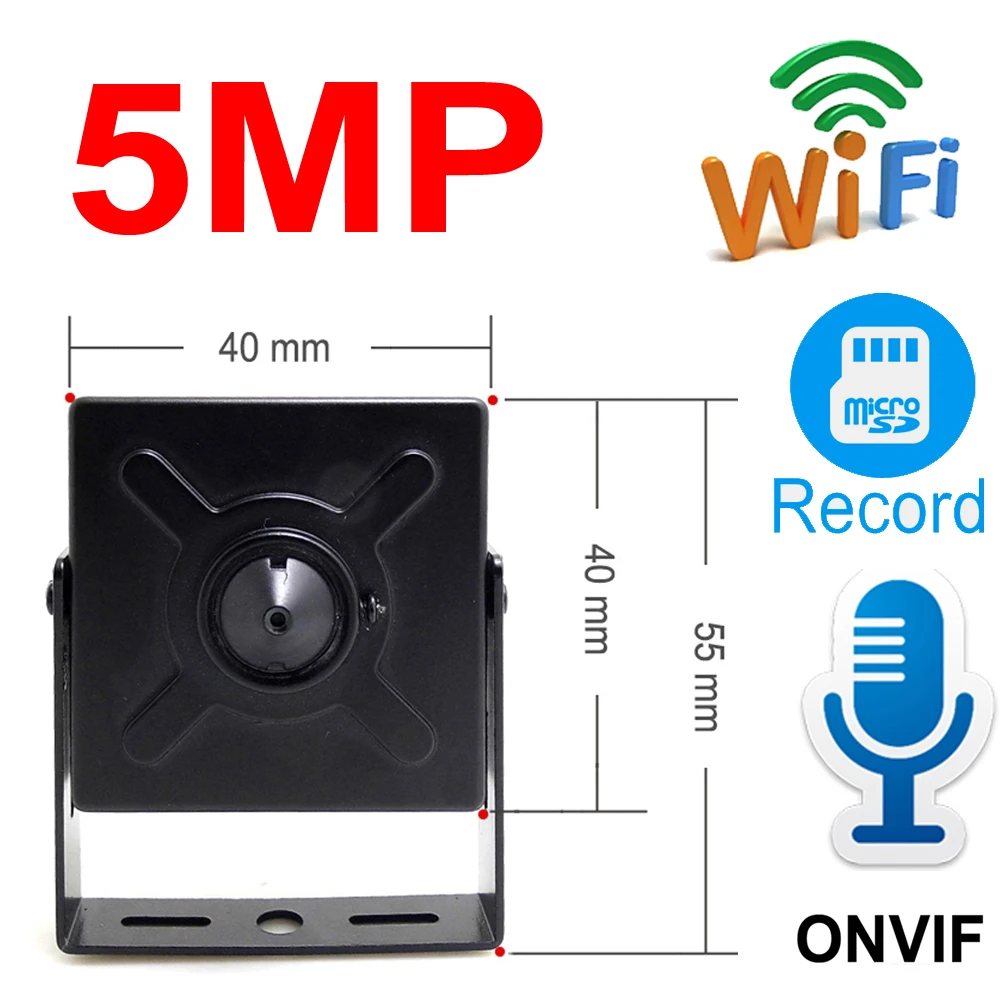JIENUO 5 мегапиксельная мини ip камера Wi Fi 16 ГБ 32 64 HD аудио беспроводная Cctv высокое