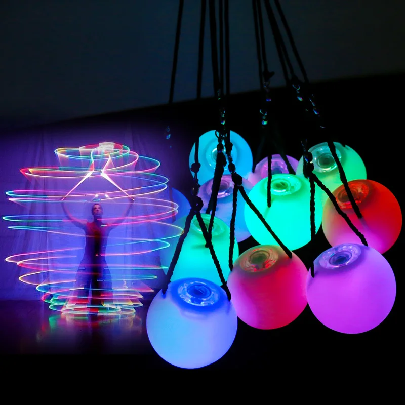 

Шары для танца живота, 1 пара светодиодный 1 шт., RGB-подсветодиодный ка