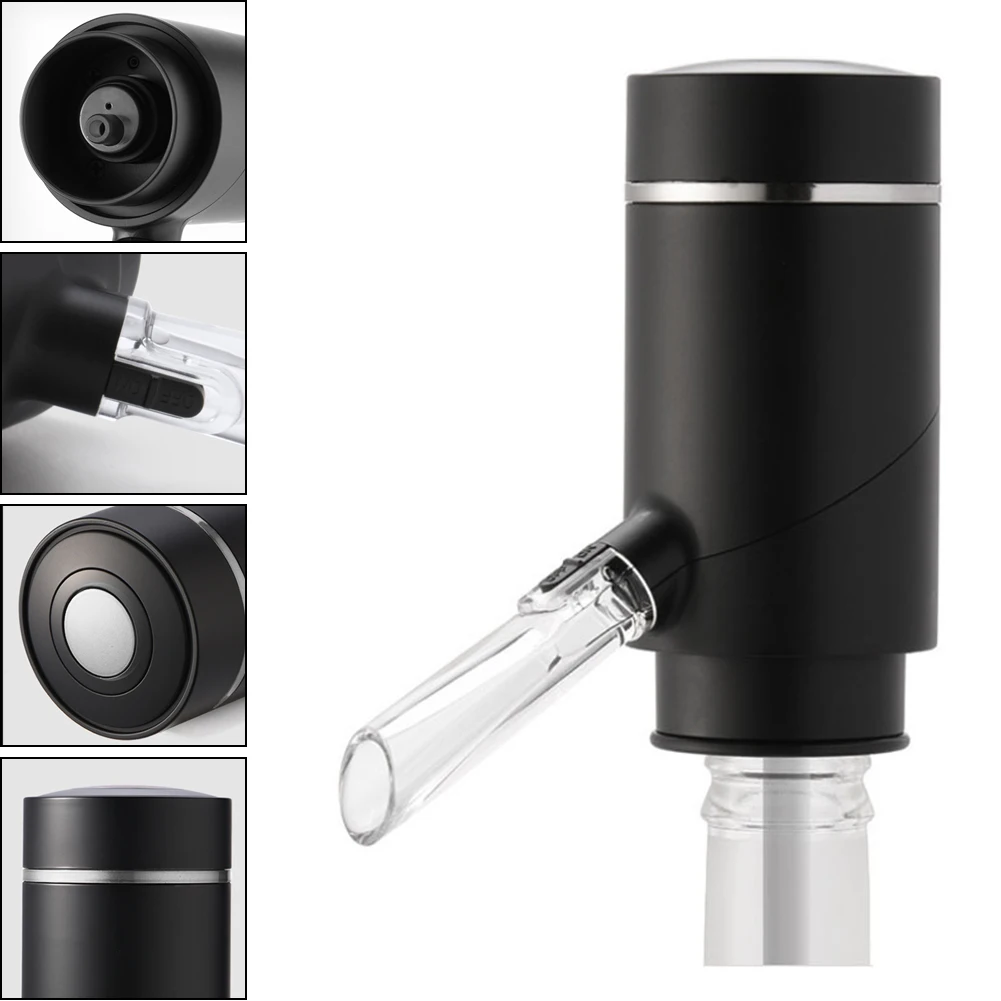 USB Перезаряжаемый ABS Кухонный графин Электрический аэратор для вина инструменты