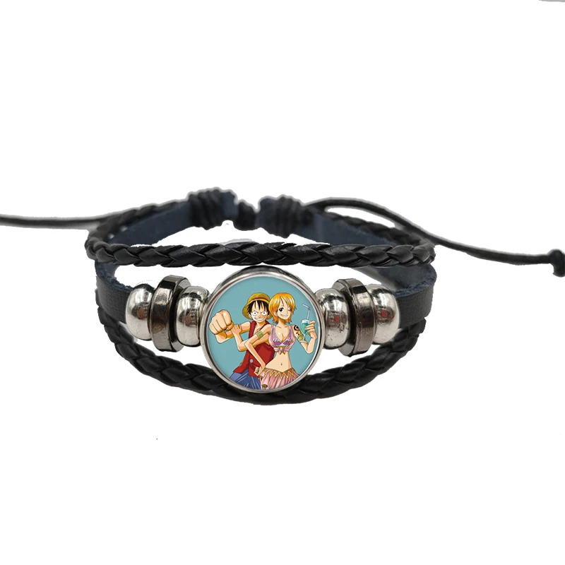 

One Piece Bracelet Luffy Ace Zoro Nami Cute Chopper Pulseras 1pc Wholesale Jewellery Gift Bracelets for Women