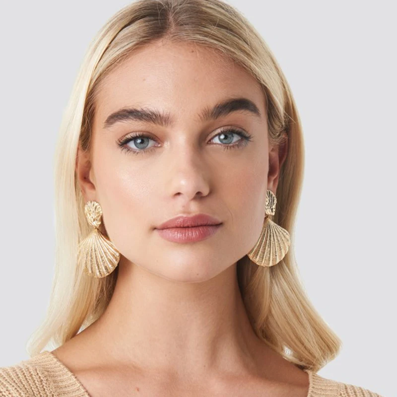 YMYW из цинкового сплава цинковый сплав модные серьги капли ракушки в стиле ретро с