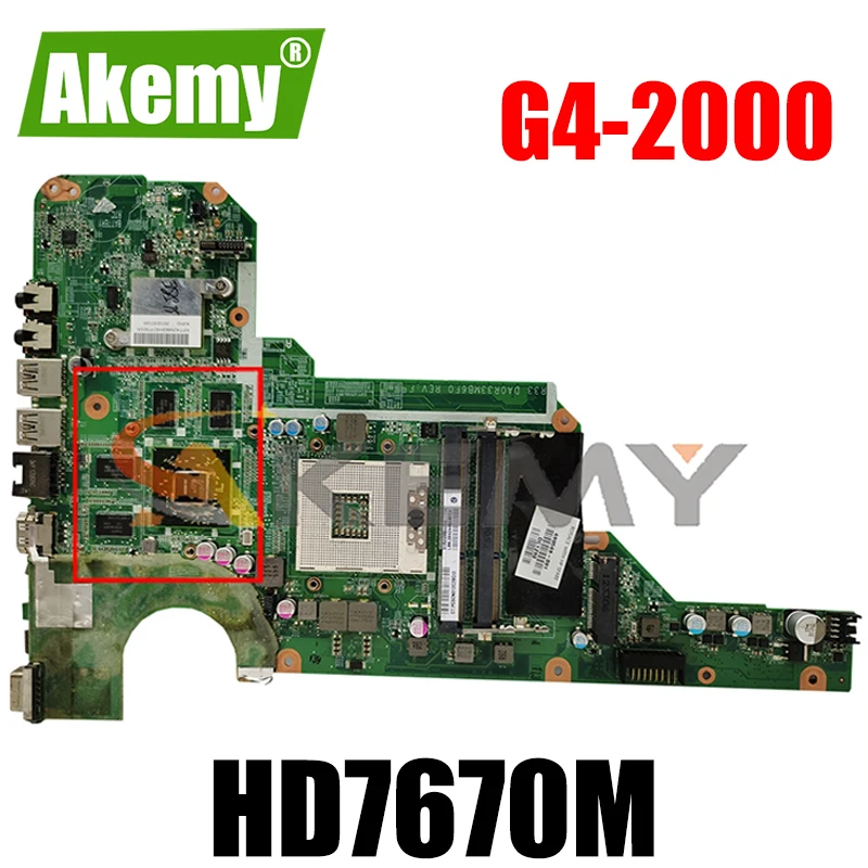 

Akemy For HP 680570-501 680569-501 G4-2000 G6-2000 G7-2000 R33 DA0R33MB6F1 Notebook Laptop Motherboard HD7670M Test Ok Fast Ship