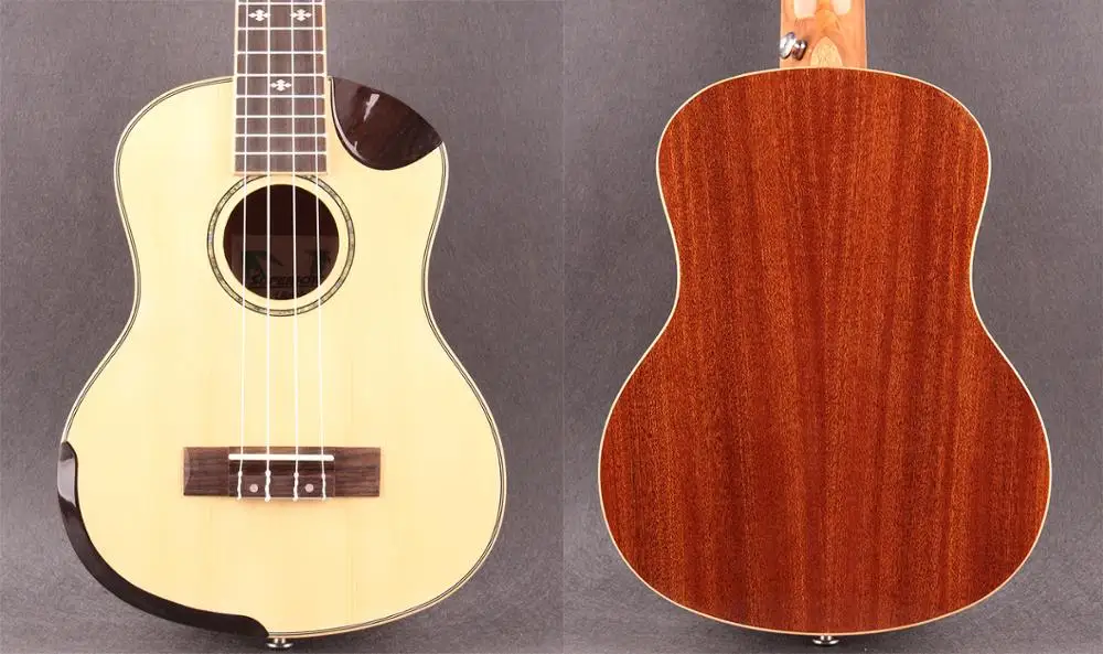 Concert Ukulele Spruce Top Sapele Side and Back укулеле 4 струны strings Guitar With EVA hard Case | Спорт и