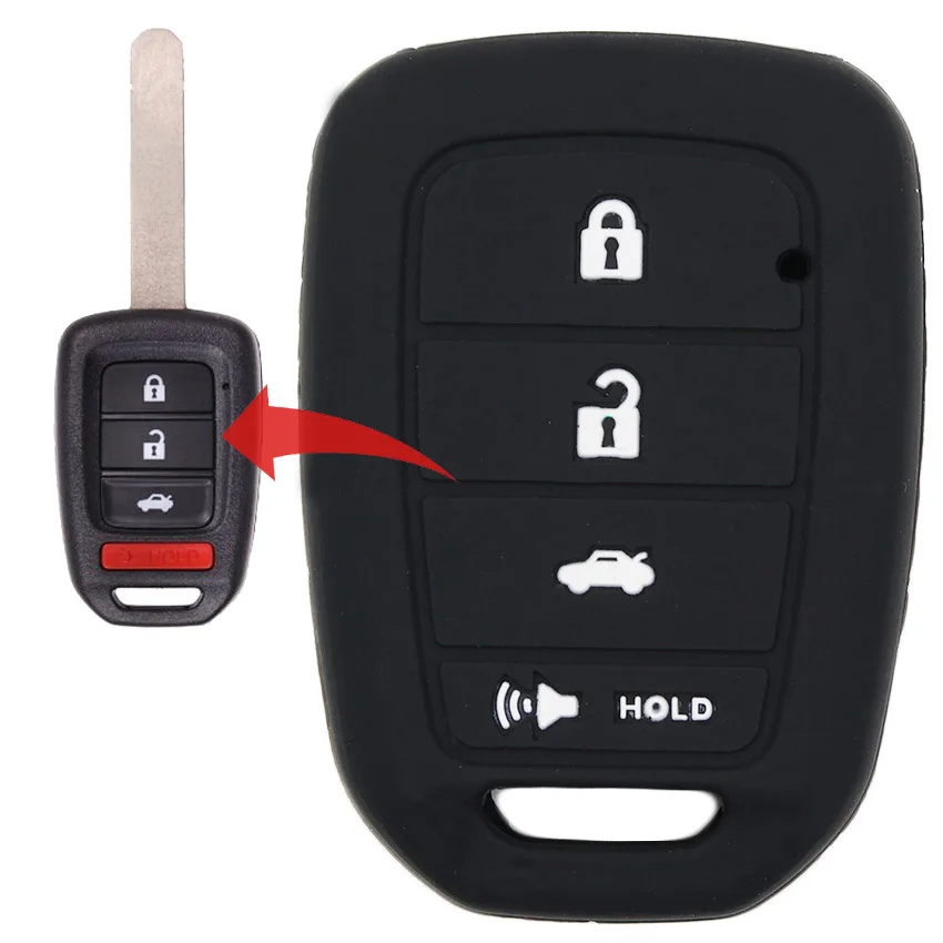 MICOCHE Мягкий сенсорный силиконовый чехол для ключей от машины Honda Accord Sport LX 2013 2015 Civic