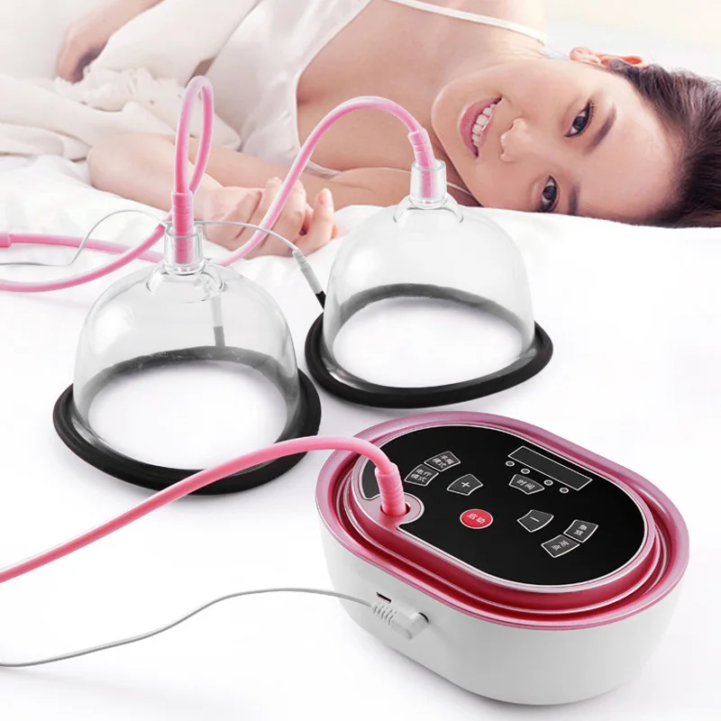 Electric Breast Enhancement Instrument Micro Current Increase Breast Massager Vi bration Household Vacuum Liposuction
