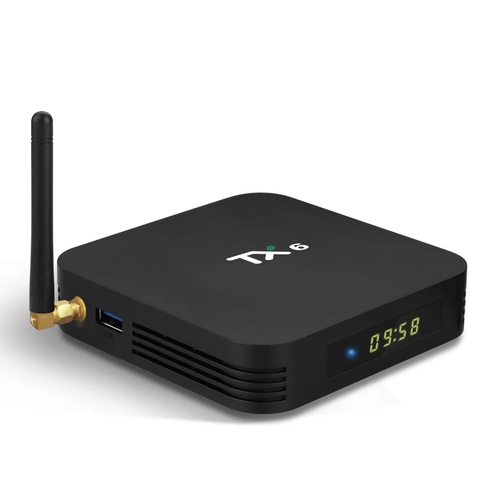 Tanix TX6 Smart Android tv Box Allwinner H6 4 ГБ 32 ГБ 5G двойной wifi bluetooth 4,1 4K USB3.0 для Google плеер Youtube телеприставка